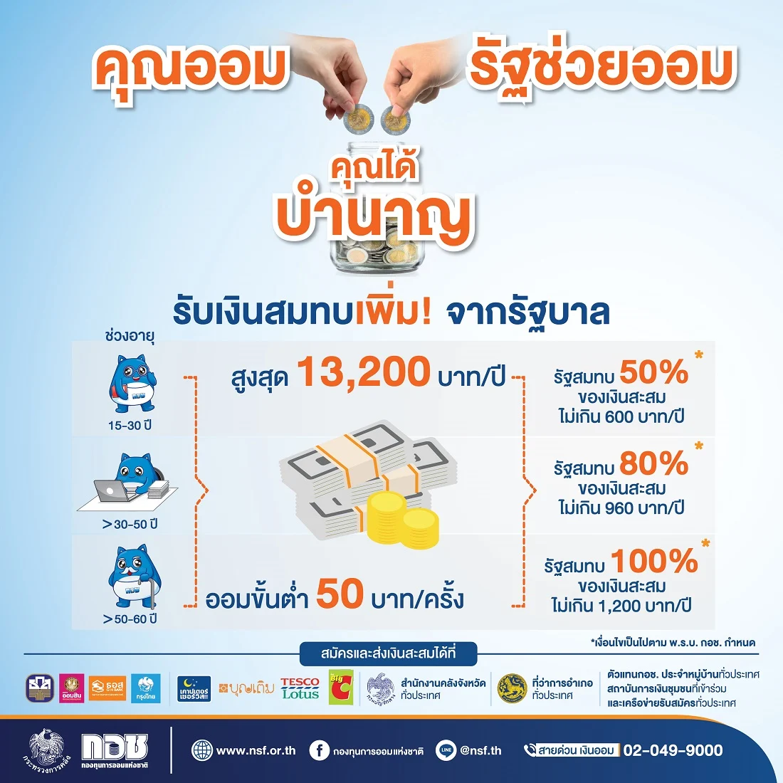 อาชีพอิสระก็ออมได้ ผ่านกองทุน กอช.
