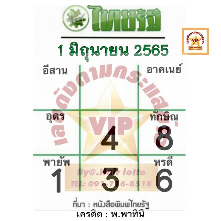 เลขเด็ดหวยไทยรัฐ