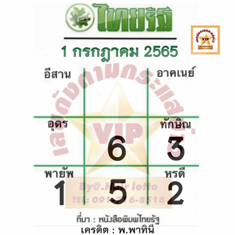 เลขเด็ดหวยไทยรัฐ